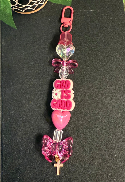 Handmade Faith-Inspired Keychain – Unique & Colorful
