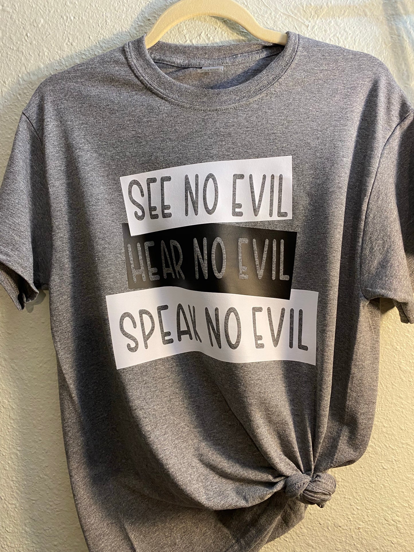 See hear speak no evil tee