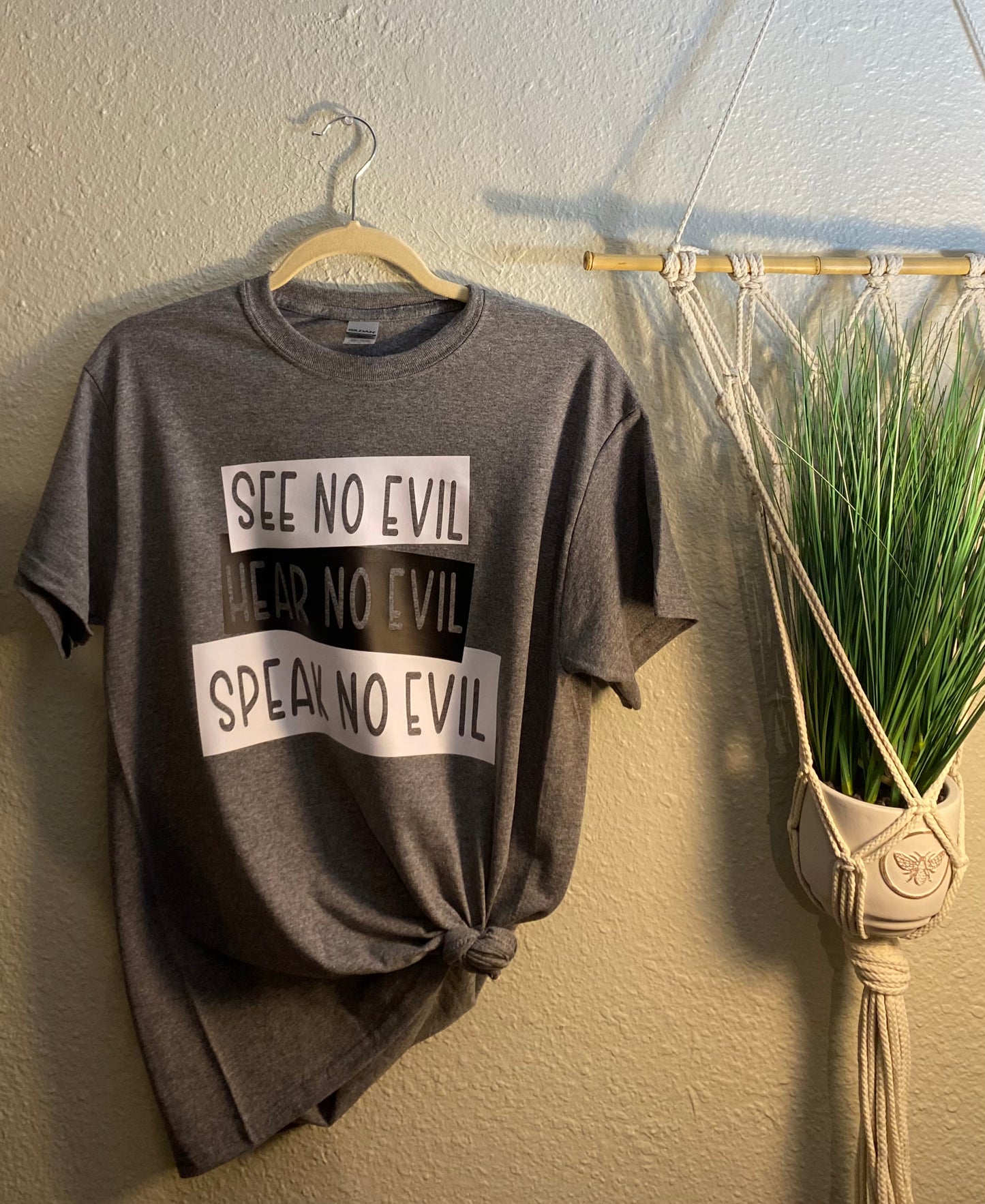 See hear speak no evil tee